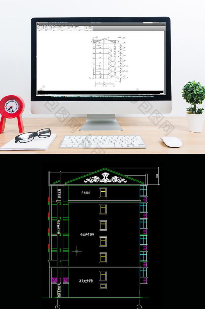 建筑施工图素材建筑施工图设计建筑设计CAD图片