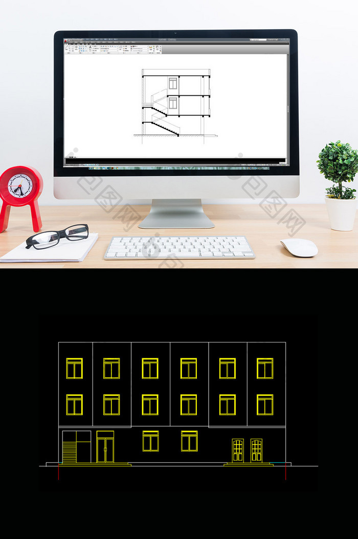 宿舍综合楼建筑CAD施工图