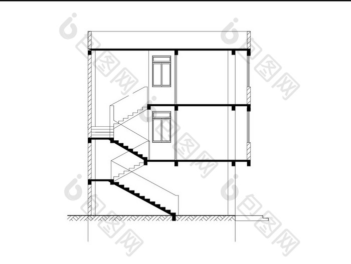 宿舍综合楼建筑CAD施工图