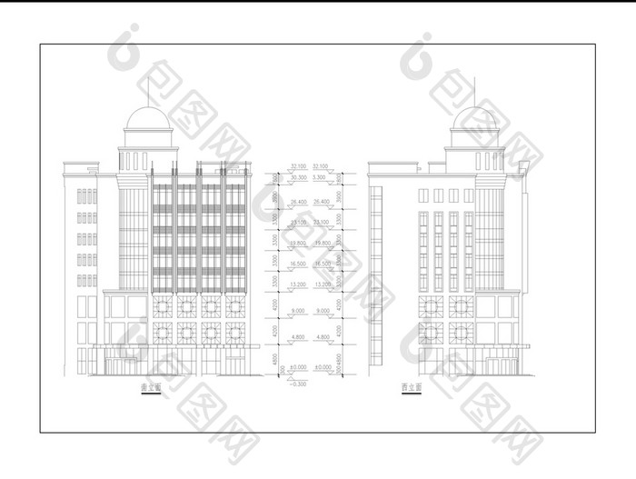 宾馆建筑设计方案施工图CAD