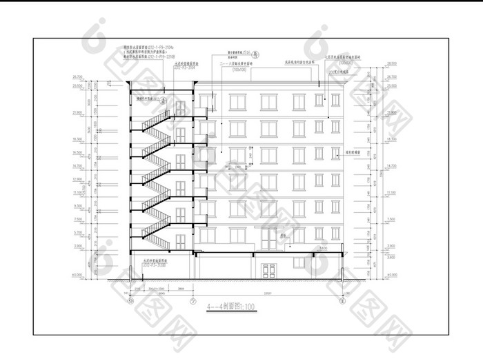 CAD宾馆全建筑施工图