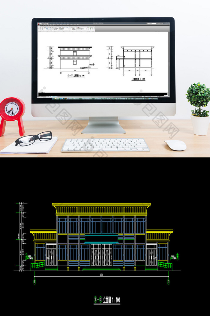 某高档餐厅建筑设计方案CAD