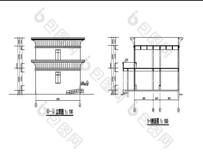 某高档餐厅建筑设计方案CAD