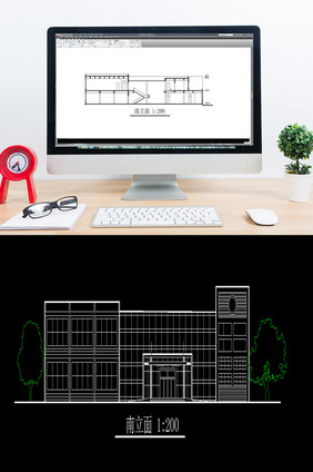 某经品餐馆建筑设计方案CAD