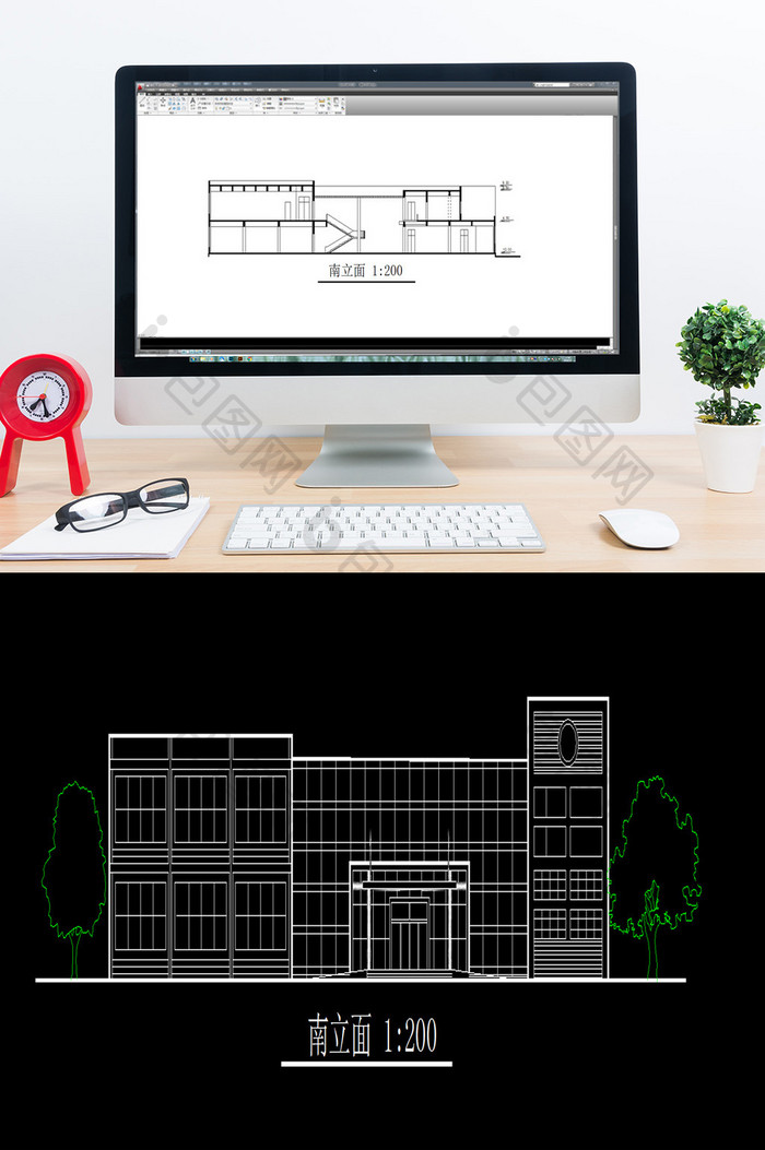 某经品餐馆建筑设计方案CAD