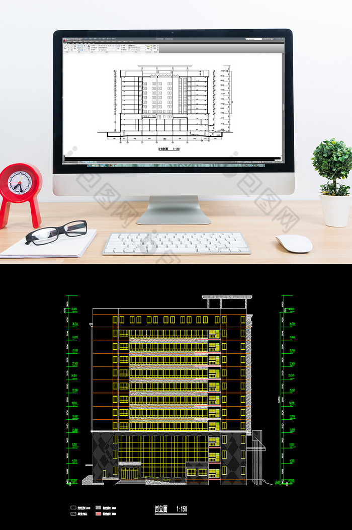 建筑施工图设计建筑设计CAD建筑施工图图片