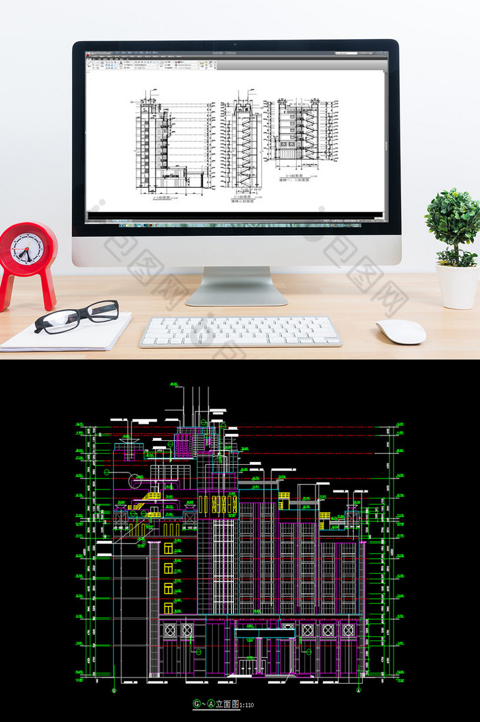 建筑施工图素材建筑施工图设计建筑设计CAD图片