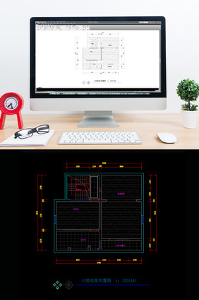 阁楼地面石材CAD