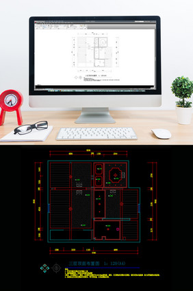 欧式风格顶面CAD