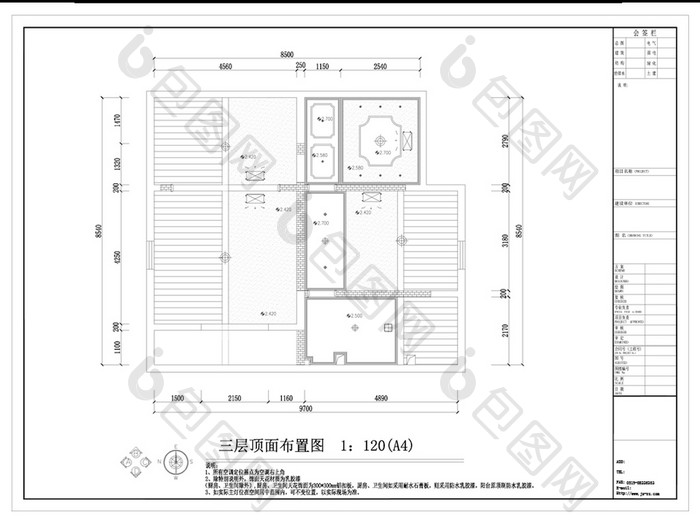 欧式风格顶面CAD