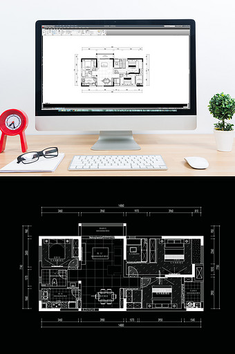 三居室CAD多层平面定制设计图片