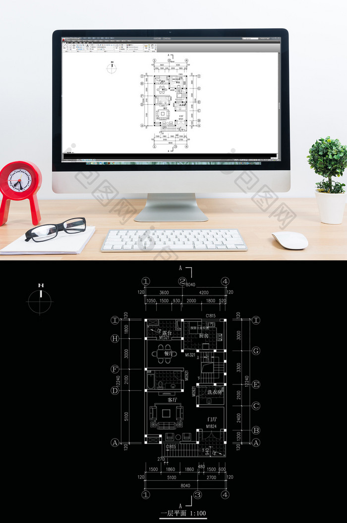 自建房房型图CAD