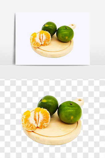 高清橘子元素素材图片
