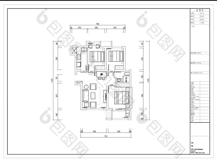 三房CAD高层方案