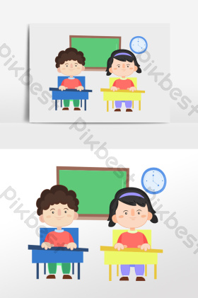 学生上课卡通图片-学生上课卡通素材免费下载-包图网