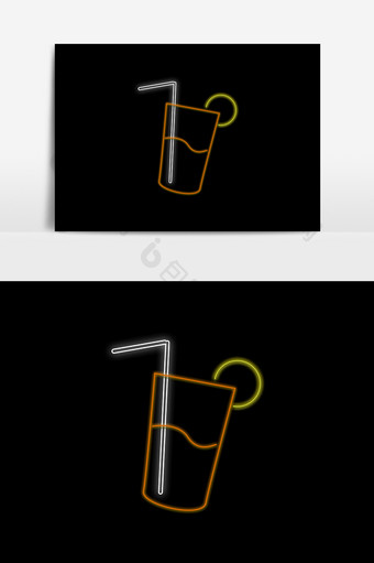 饮品杯子设计元素图片