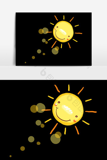 卡通太阳设计元素图片