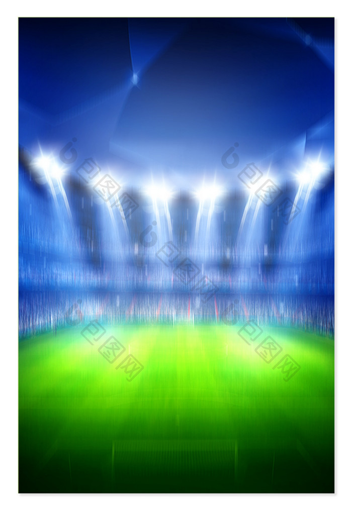 足球赛场蓝色设计背景图