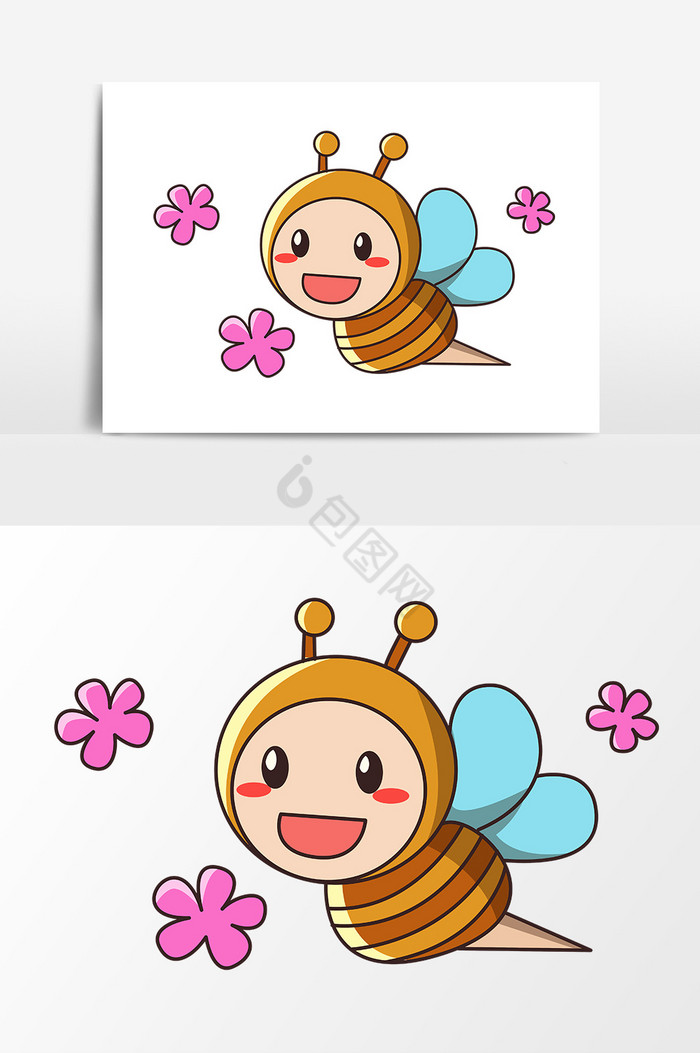 鲜花小蜜蜂图片