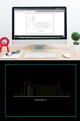 度假村综合楼建筑施工图CAD