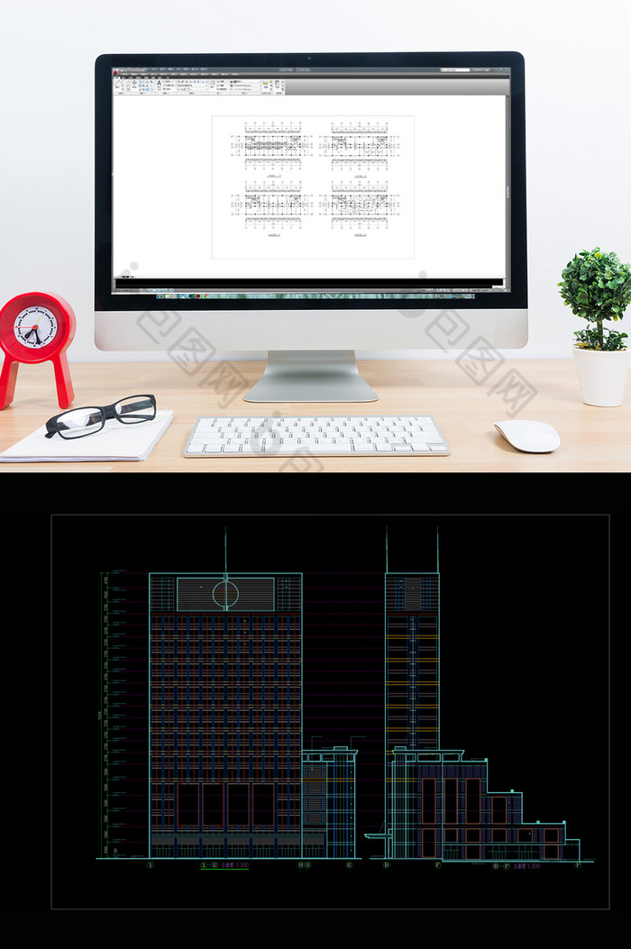 建筑施工图素材建筑施工图设计建筑设计CAD图片