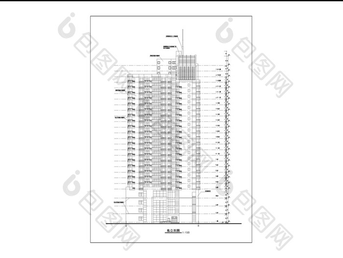 某高层综合楼CAD全套施工图