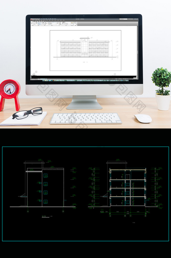 某工厂综合楼扩建施工图CAD