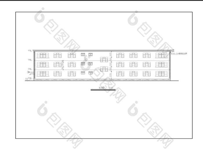 某公司办公楼建筑施工图CAD