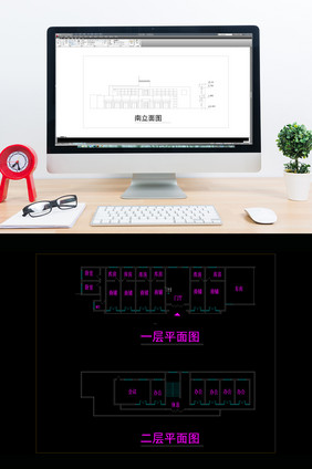 某商铺及办公楼建筑方案图CAD