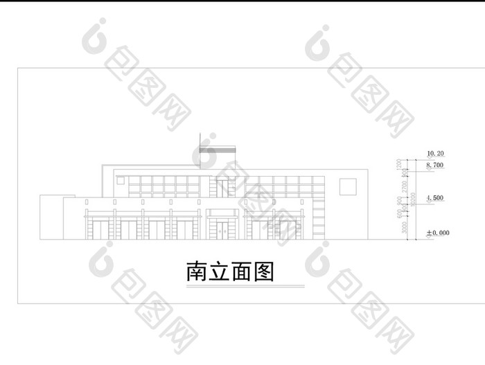 某商铺及办公楼建筑方案图CAD