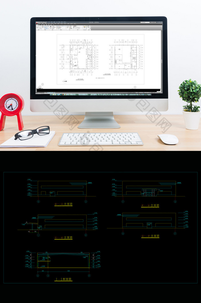 某试验办公楼扩出建筑施工图CAD