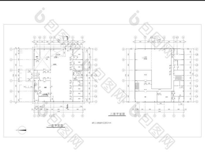 某试验办公楼扩出建筑施工图CAD