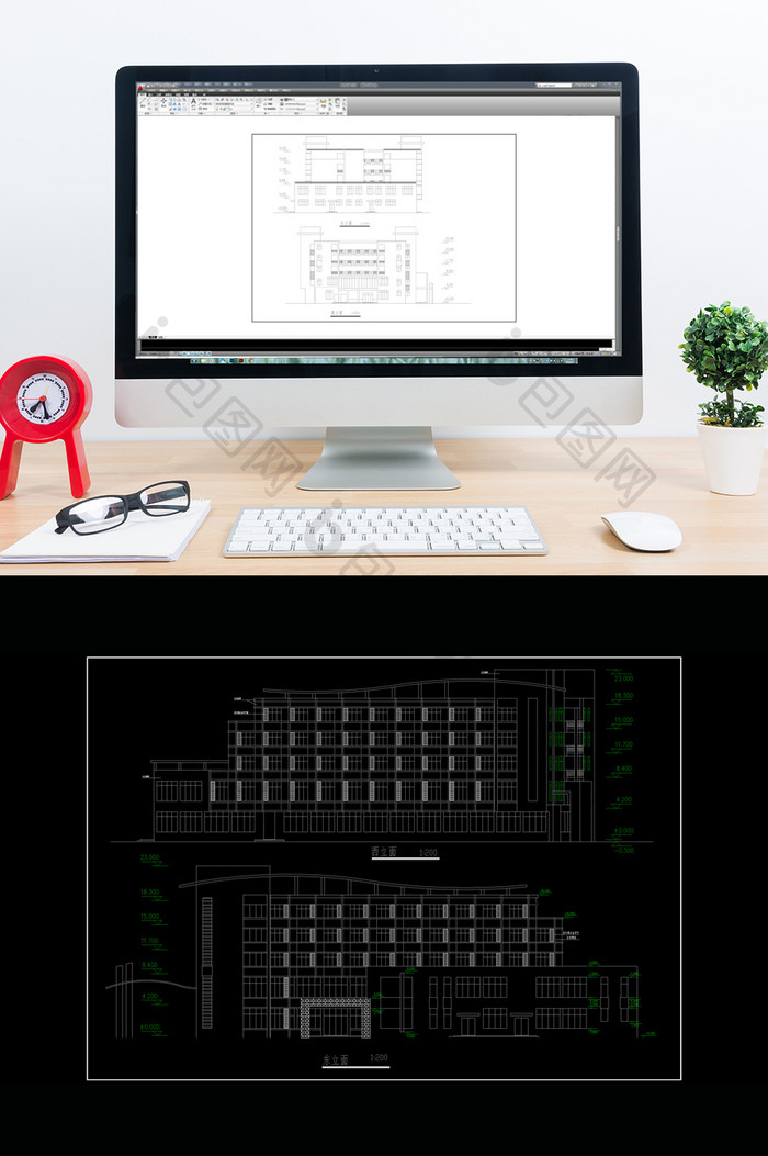 某中学综合楼及宿舍方案设计CAD