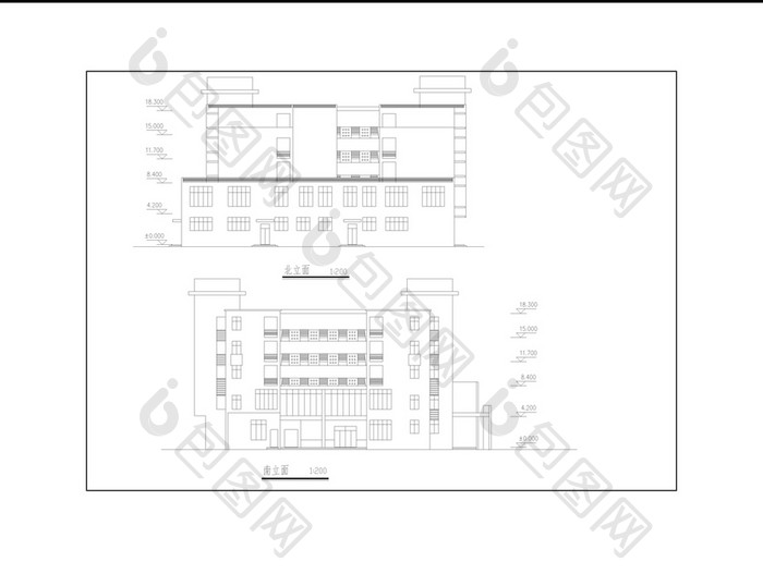 某中学综合楼及宿舍方案设计CAD