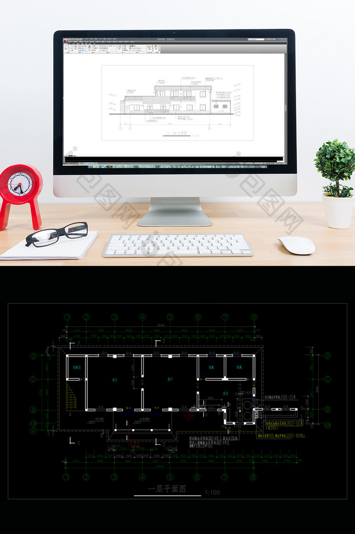 山庄餐饮部CAD建筑施工图