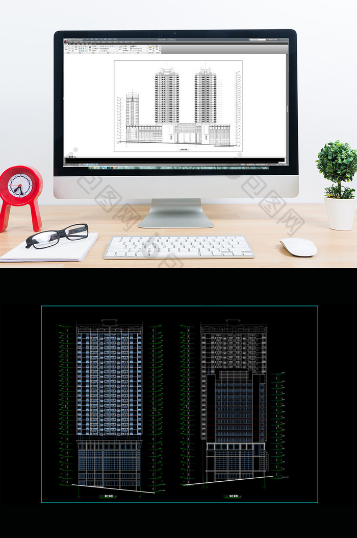 某商业写字楼的建筑设计图纸CAD