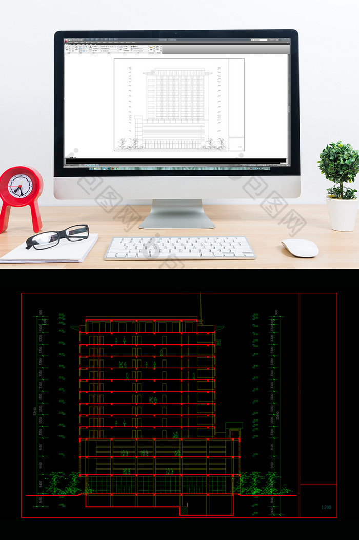 某综合楼方案总图CAD