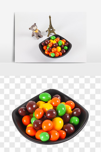 彩虹巧克力糖休闲零食办公室淘宝素材图片
