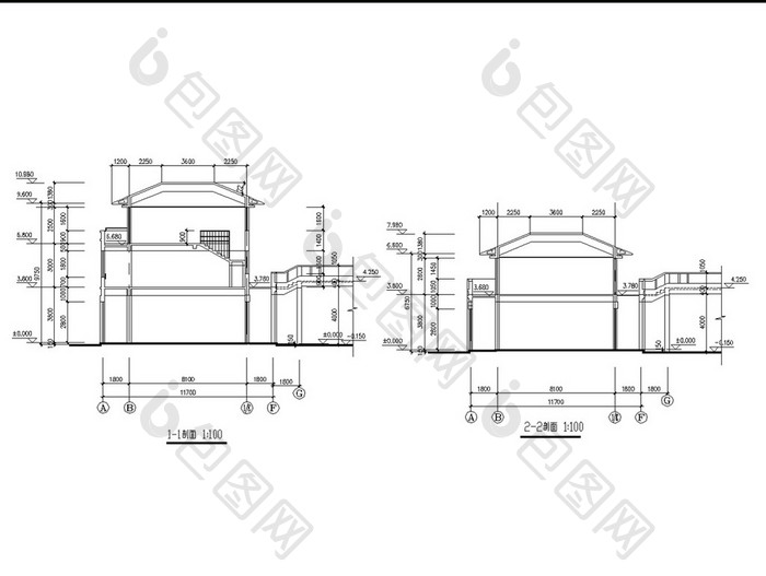 某商业街建筑施工图CAD