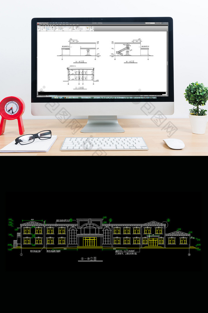 某药浴中心建筑施工图CAD