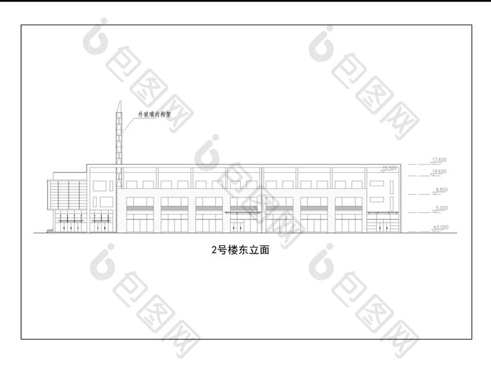 某综合楼的建筑方案图CAD