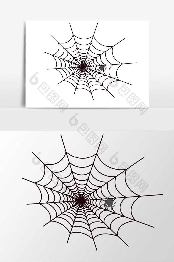 矢量手绘动物蜘蛛网元素