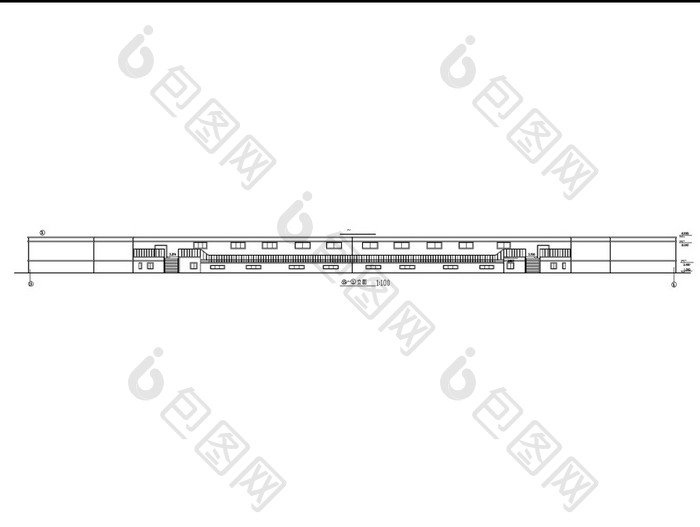 某广场舞台及网点建筑施工图CAD