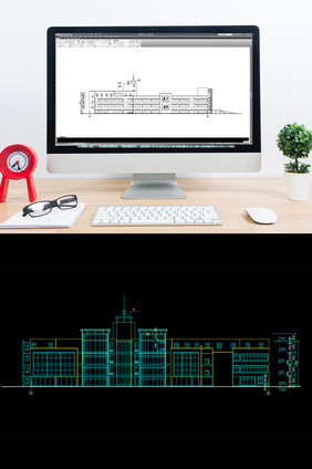 某商业广场建筑方案图CAD