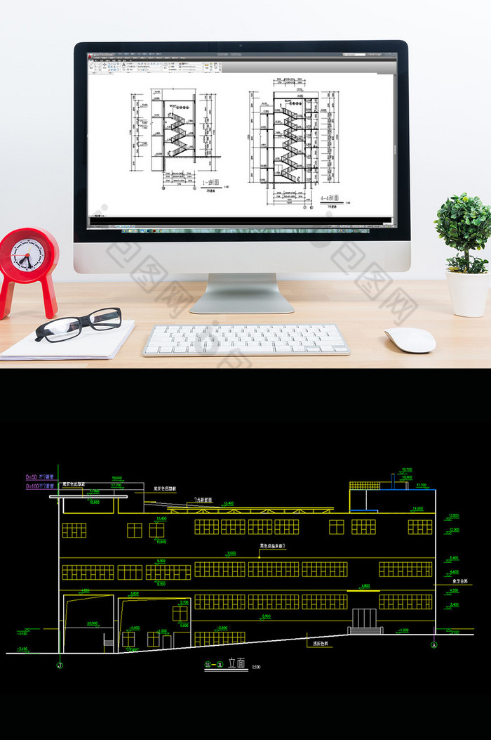 建筑施工图素材建筑施工图设计建筑设计CAD图片