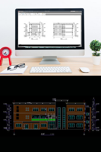 某现代会所建筑施工图CAD图纸图片