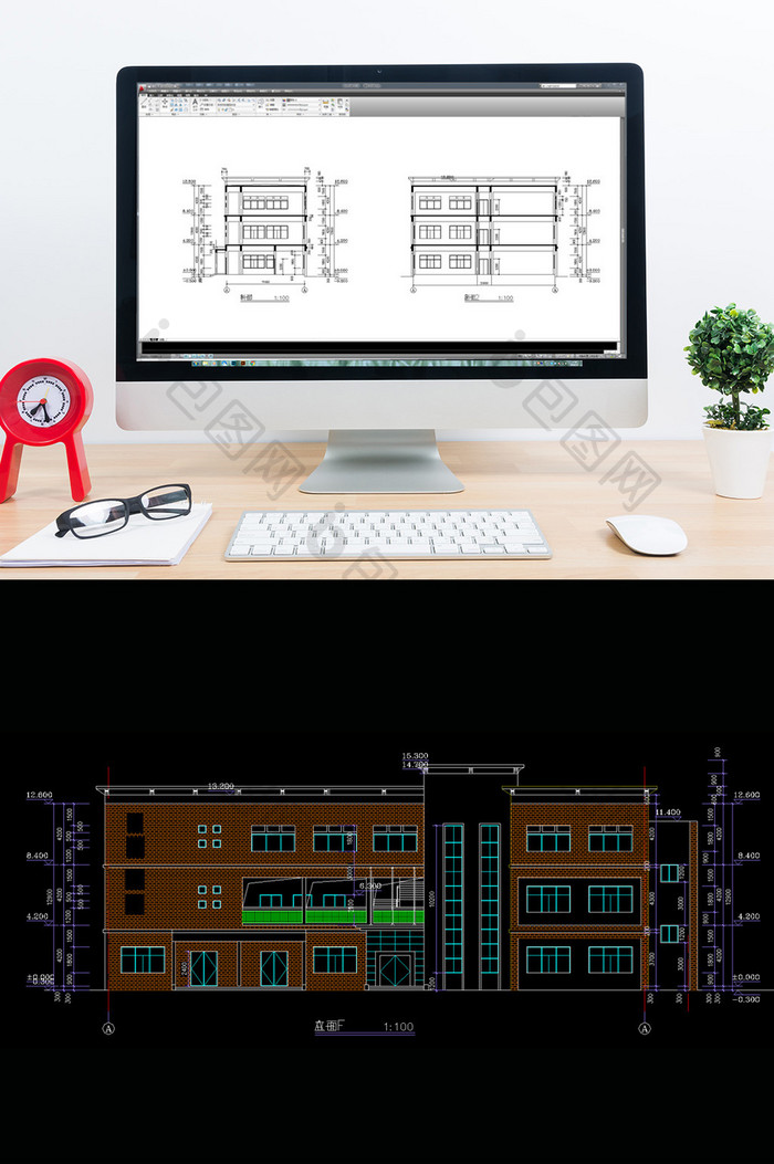 某现代会所建筑施工图CAD图纸