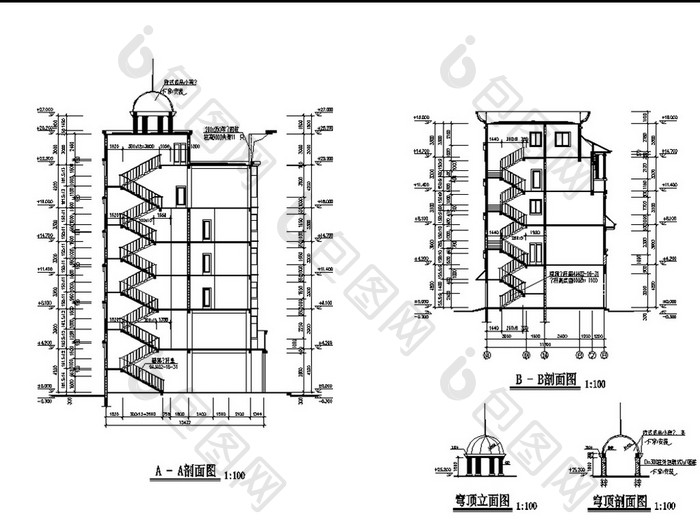 某小区会所的建施CAD图纸