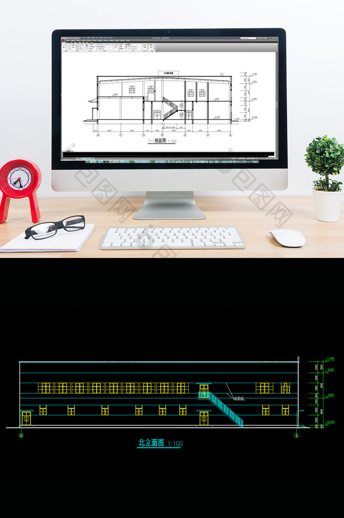 建筑施工图设计建筑设计CAD建筑施工图图片