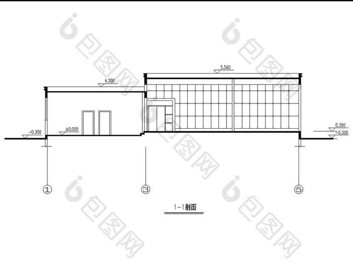 某娱乐休闲会所建施图CAD